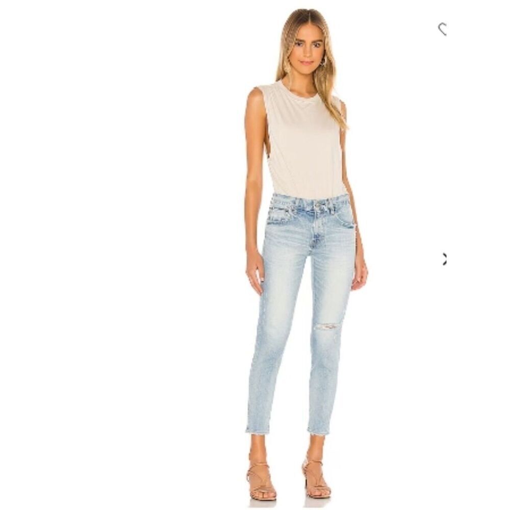 Like New! Moussy Vintage Ripped Crop Skinny Jeans Selvedge Japan in 27
